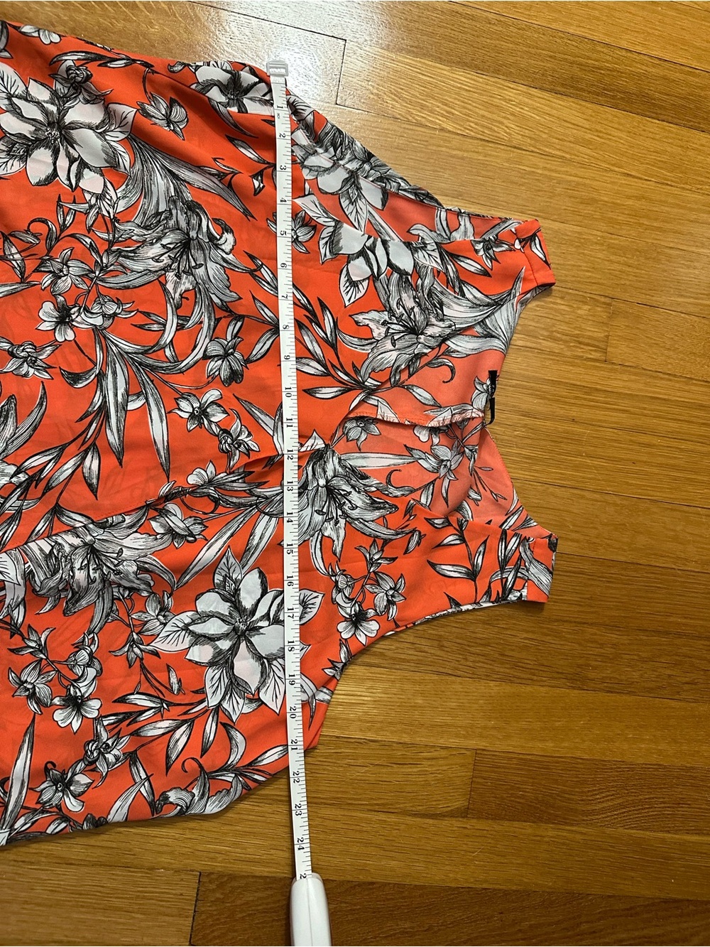 Zac & Rachel Coral Floral Sleeveless Tank Top Size Large - Picture 5 of 7